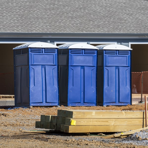 what is the expected delivery and pickup timeframe for the porta potties in Washington MS